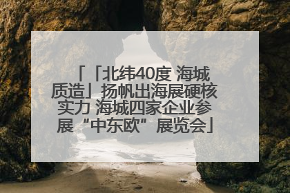 「北纬40度 海城质造」扬帆出海展硬核实力 海城四家企业参展“中东欧”展览会