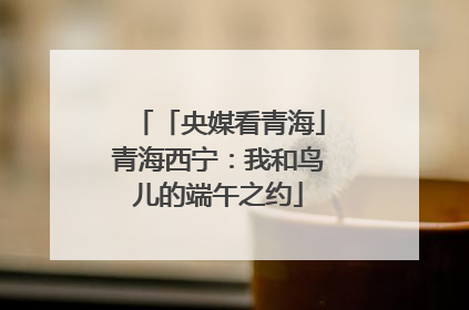 「央媒看青海」青海西宁：我和鸟儿的端午之约