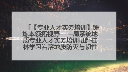 【专业人才实务培训】锤炼本领拓视野——局系统地质专业人才实务培训班赴桂林学习岩溶地质防灾与韧性城市建设前沿实践