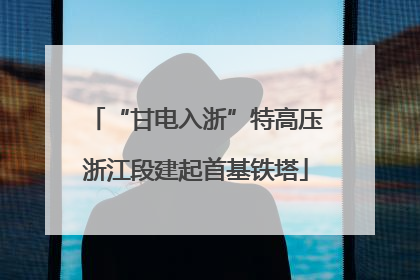 “甘电入浙”特高压浙江段建起首基铁塔