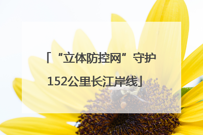 “立体防控网”守护152公里长江岸线