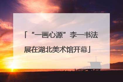“一画心源”李一书法展在湖北美术馆开幕