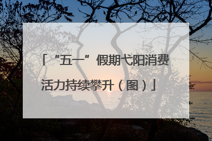 “五一”假期弋阳消费活力持续攀升（图）