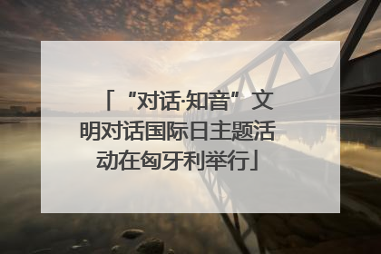 “对话·知音”文明对话国际日主题活动在匈牙利举行