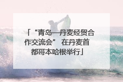 “青岛—丹麦经贸合作交流会” 在丹麦首都哥本哈根举行