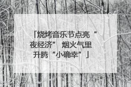 烧烤音乐节点亮“夜经济” 烟火气里升腾“小确幸”