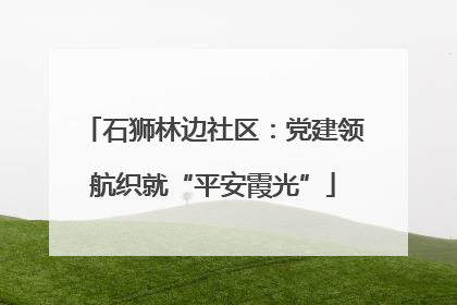 石狮林边社区：党建领航织就“平安霞光”