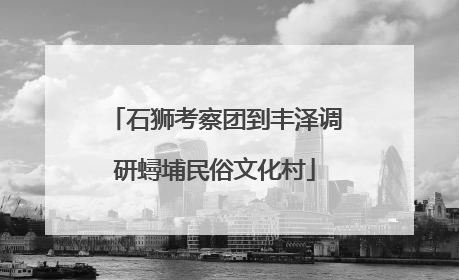 石狮考察团到丰泽调研蟳埔民俗文化村