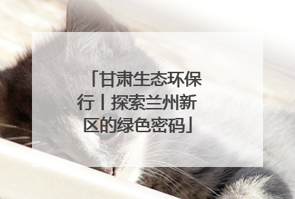甘肃生态环保行丨探索兰州新区的绿色密码
