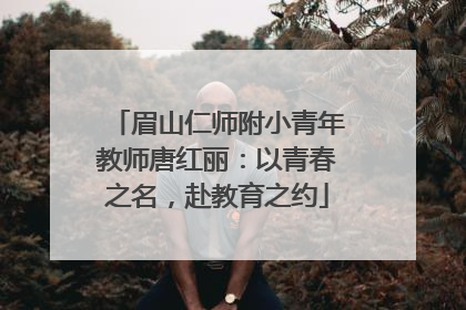 眉山仁师附小青年教师唐红丽：以青春之名，赴教育之约