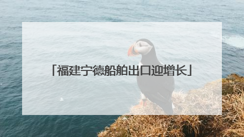 福建宁德船舶出口迎增长