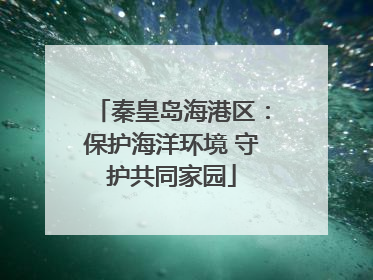 秦皇岛海港区：保护海洋环境 守护共同家园