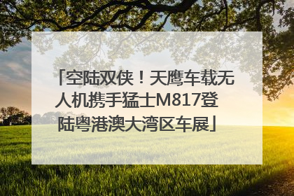 空陆双侠！天鹰车载无人机携手猛士M817登陆粤港澳大湾区车展