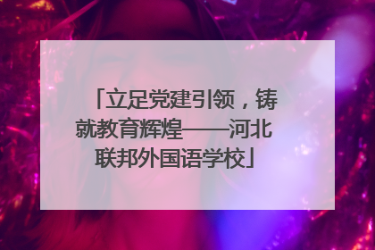 立足党建引领，铸就教育辉煌——河北联邦外国语学校