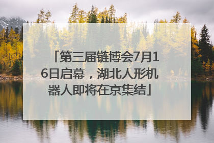 第三届链博会7月16日启幕，湖北人形机器人即将在京集结