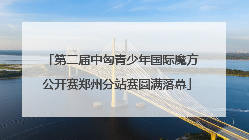第二届中匈青少年国际魔方公开赛郑州分站赛圆满落幕