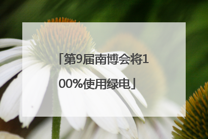 第9届南博会将100%使用绿电
