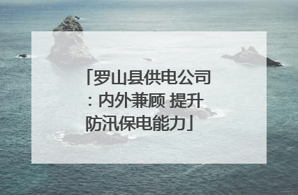 罗山县供电公司：内外兼顾 提升防汛保电能力