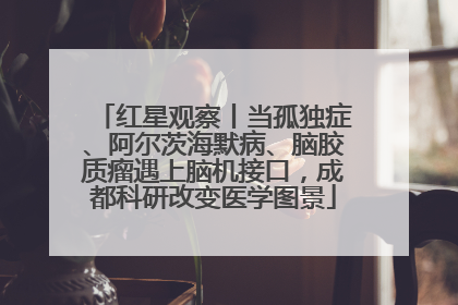 红星观察丨当孤独症、阿尔茨海默病、脑胶质瘤遇上脑机接口，成都科研改变医学图景