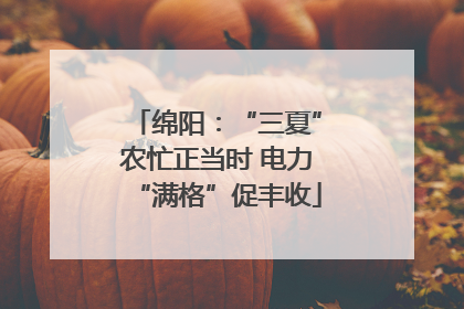 绵阳：“三夏”农忙正当时 电力“满格”促丰收