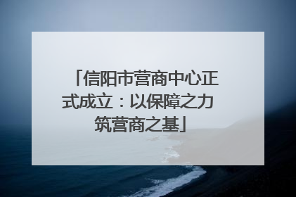 信阳市营商中心正式成立：以保障之力 筑营商之基