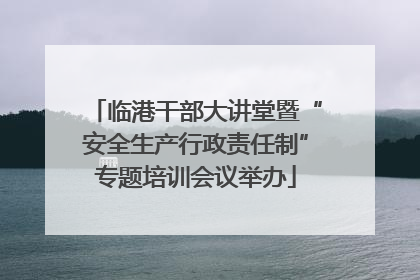 临港干部大讲堂暨“安全生产行政责任制”专题培训会议举办