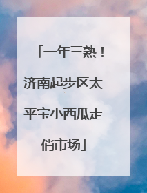 一年三熟！济南起步区太平宝小西瓜走俏市场
