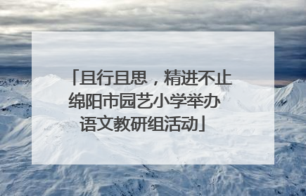 且行且思，精进不止 绵阳市园艺小学举办语文教研组活动