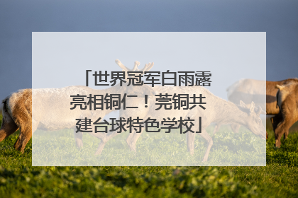 世界冠军白雨露亮相铜仁！莞铜共建台球特色学校
