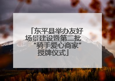 东平县举办友好场景建设暨第二批“骑手爱心商家”授牌仪式
