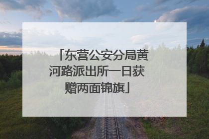 东营公安分局黄河路派出所一日获赠两面锦旗