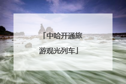 中哈开通旅游观光列车
