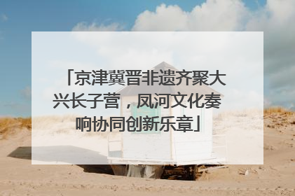京津冀晋非遗齐聚大兴长子营，凤河文化奏响协同创新乐章