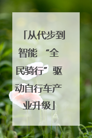 从代步到智能 “全民骑行”驱动自行车产业升级