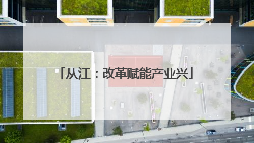 从江：改革赋能产业兴