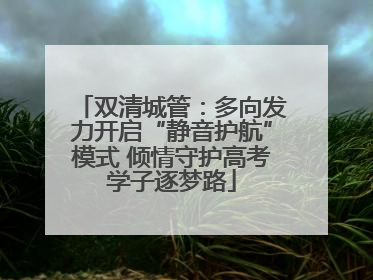 双清城管：多向发力开启“静音护航”模式 倾情守护高考学子逐梦路