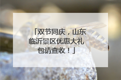 双节同庆,山东临沂景区优惠大礼包请查收!
