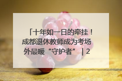 十年如一日的牵挂！成都退休教师成为考场外最暖“守护者”｜2025四川高考