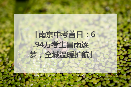 南京中考首日：6.94万考生冒雨逐梦，全城温暖护航