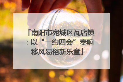 南阳市宛城区瓦店镇：以“一约四会”奏响移风易俗新乐章