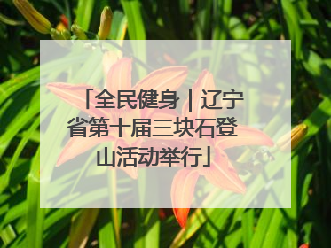 全民健身｜辽宁省第十届三块石登山活动举行