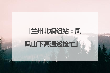 兰州北编组站：凤凰山下高温巡检忙