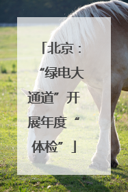 北京：“绿电大通道”开展年度“体检”