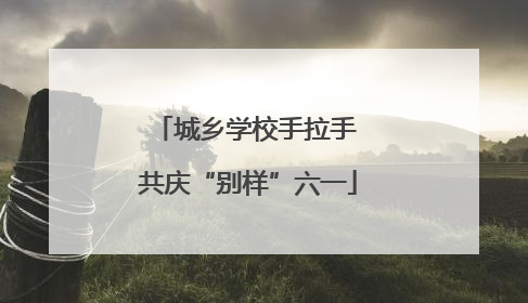 城乡学校手拉手 共庆“别样”六一