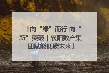 向“绿”而行 向“新”突破｜襄阳数产集团赋能低碳未来