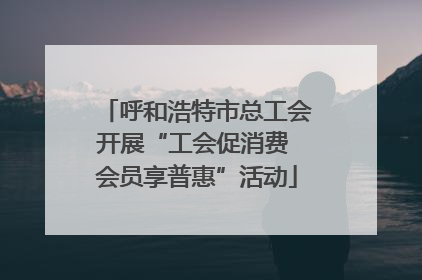 呼和浩特市总工会开展“工会促消费 会员享普惠”活动