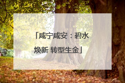 咸宁咸安：碧水焕新 转型生金