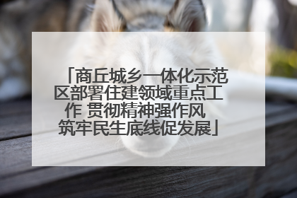 商丘城乡一体化示范区部署住建领域重点工作 贯彻精神强作风 筑牢民生底线促发展