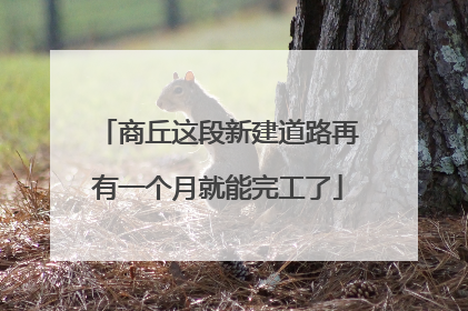 商丘这段新建道路再有一个月就能完工了