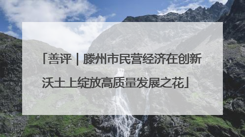 善评｜滕州市民营经济在创新沃土上绽放高质量发展之花